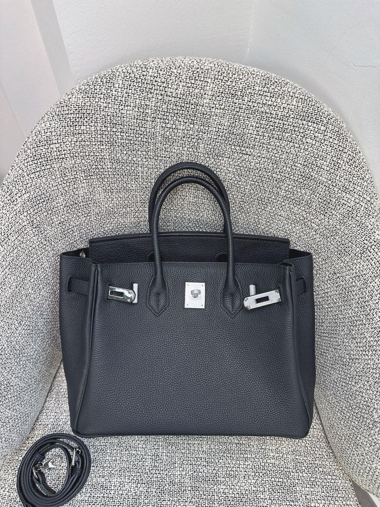 Togo primo strato pelle di mucca borsa platino motivo litchi fibbia argentata borsa a mano serratura di alta gamma borsa a tracolla messenger in pelle da donna