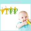 Unique Baby Silicone Teether Set With Colorful Corn And Banana Designs For Infants