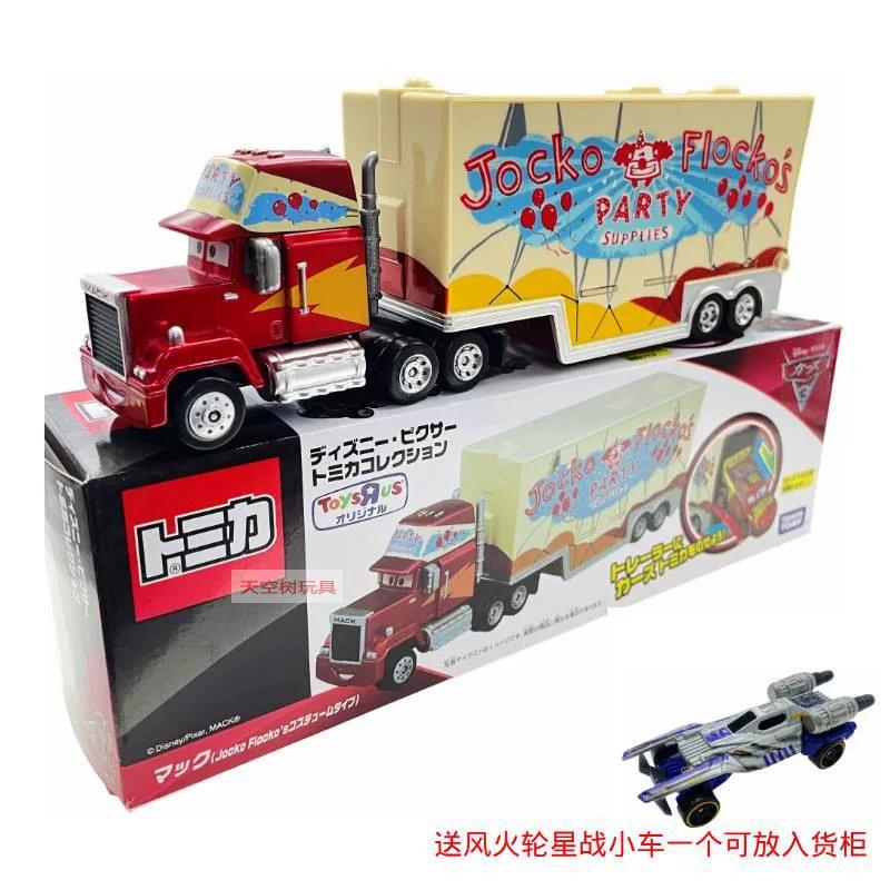 TAKAR TOMY Disney Pixar Autos Mack LKW Legierung Druckguss Ladeanhänger Spielzeug Lightning McQueen Rusteze Sammlerauto Modell Für Kinder