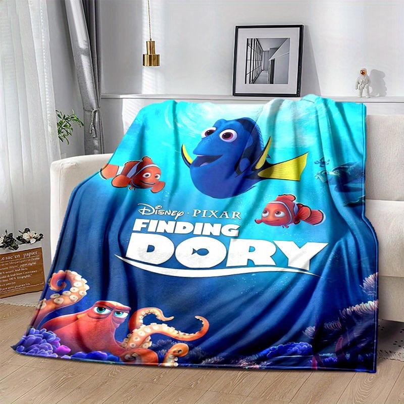 

1pc, Finding Dory Throw Blanket Soft & Cozy Disney Pixar Movie Merchandise for Fans Perfect Gift for Any Occasion Ideal for Bed, Couch 150cmx200cm