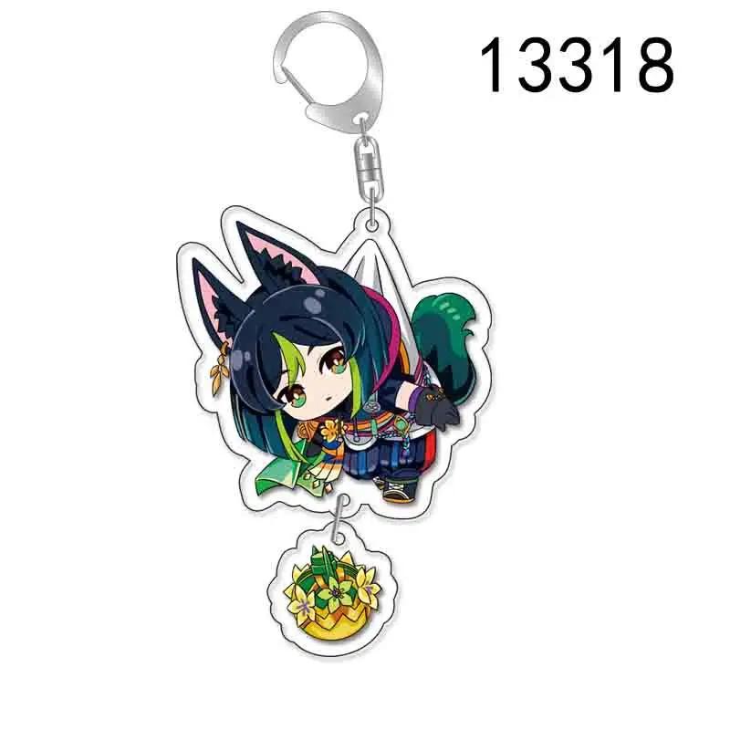Hot Game Xiao Collei Tighnari Dori Nahida Keychain  Anime Accessories Key Chain Backpack Pendant Prop Fans Gift