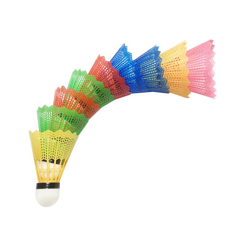 Nylon Durable Plastic Badminton Training Balls - Pack of 12