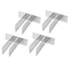 Urinal Screen Bracket Carbon Steel Waterproofing Bathroom Partition Hardware Bracket for 1 Inch Panel