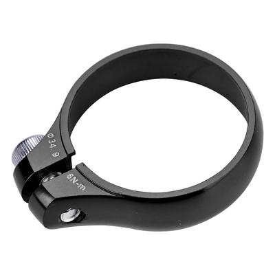 Ultralight Aluminium Alloy 34.9mm Mountain Bike Road Bicycle Seat Post Clamp (Black)