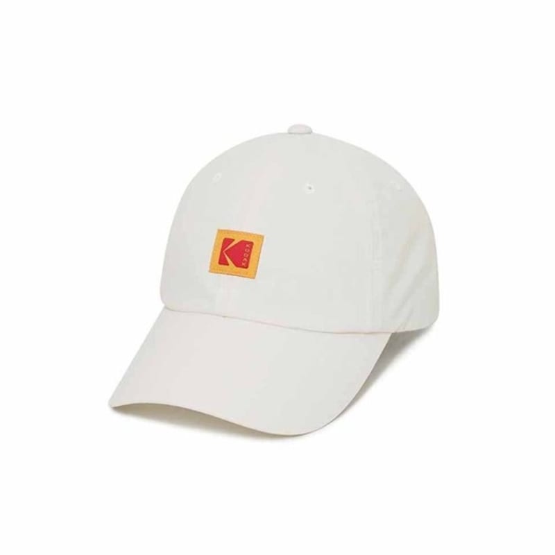 

KODAK Apparel Square Logo Nylon Relaxed Fit Ball Cap IVORY ML