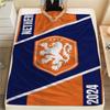 1Pc KNVB Print Flannel Blanket, High Quality Comfortable for All Seasons, Home Decor, Warmth and Comfort, Perfect for Christmas GiftS