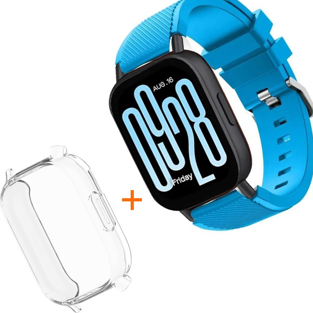 Silicone Strap With TPU Case For Xiaomi Redmi Watch 5 Active Lite Smart Watch Wrist Band And Case For Redmi Watch 5 Active Lite