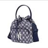 MLB Korea Women's College Style NY Embroidered Monogram Shoulder Bag