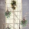 Christmas Artificial Mistletoe Bouquet Hanging Nordic Style Decorative Fake Vine Botanical Themed Christmas Holiday Fireplace Door Decor