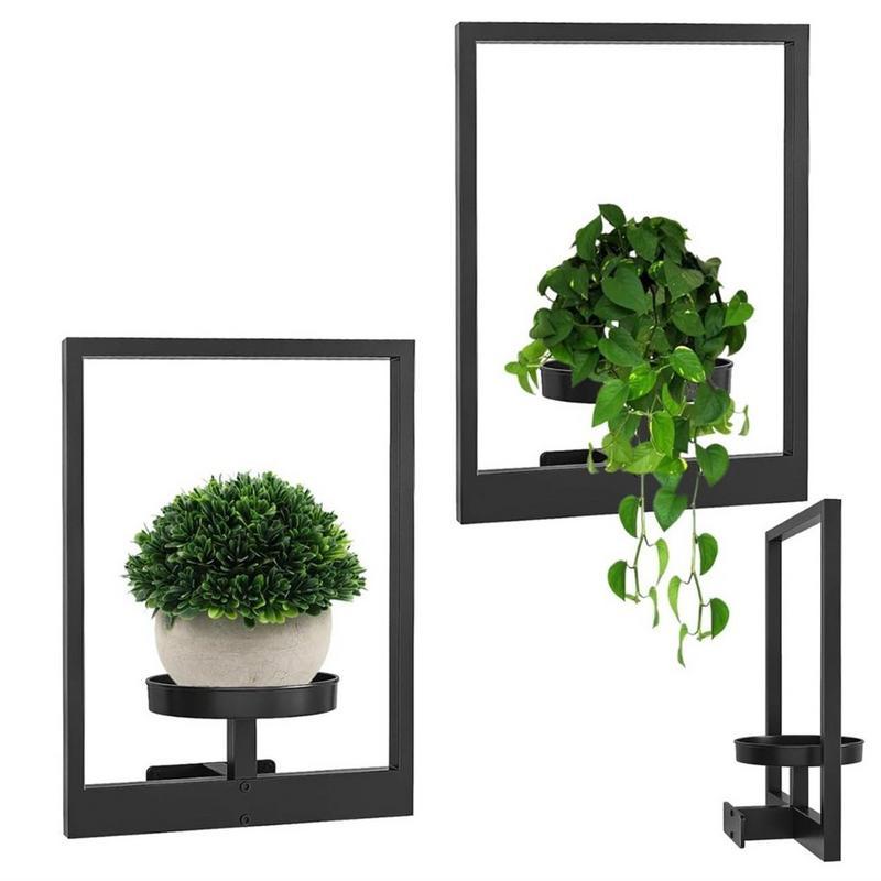 1pcs Picture Frame Wall Planter Holder Photo Frame Succulent Plants Metal Holder Heavy Duty Flower Pot Rack Garden Indoor Decoration