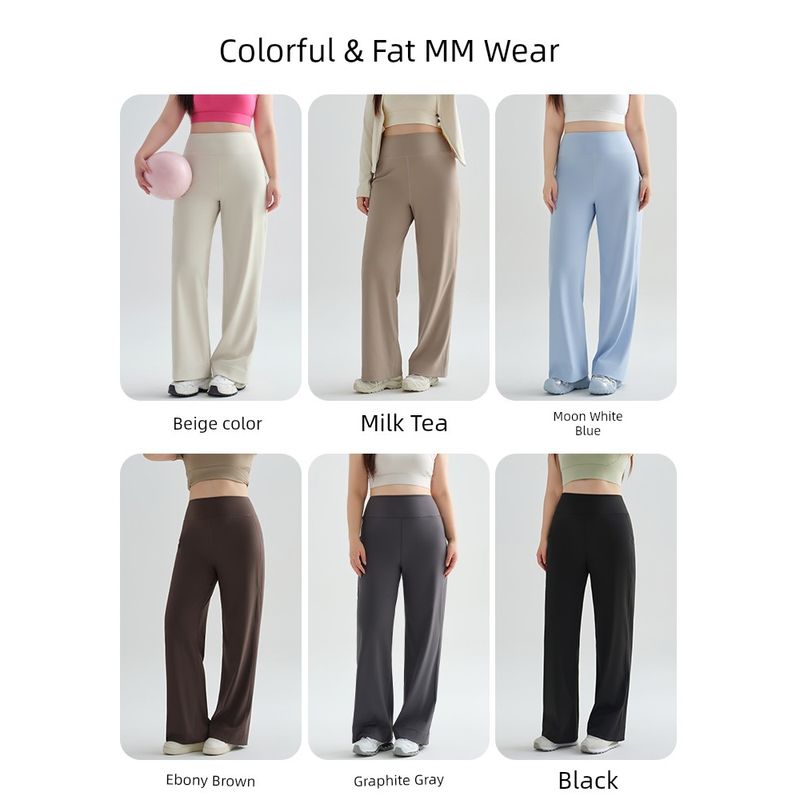 Cat People Pants Plus Size for Women, Slimming Straight-Leg Pants, 2026 Spring Collection, Loose and Stretchy High-Waisted Yoga Pants for Outdoor Wear