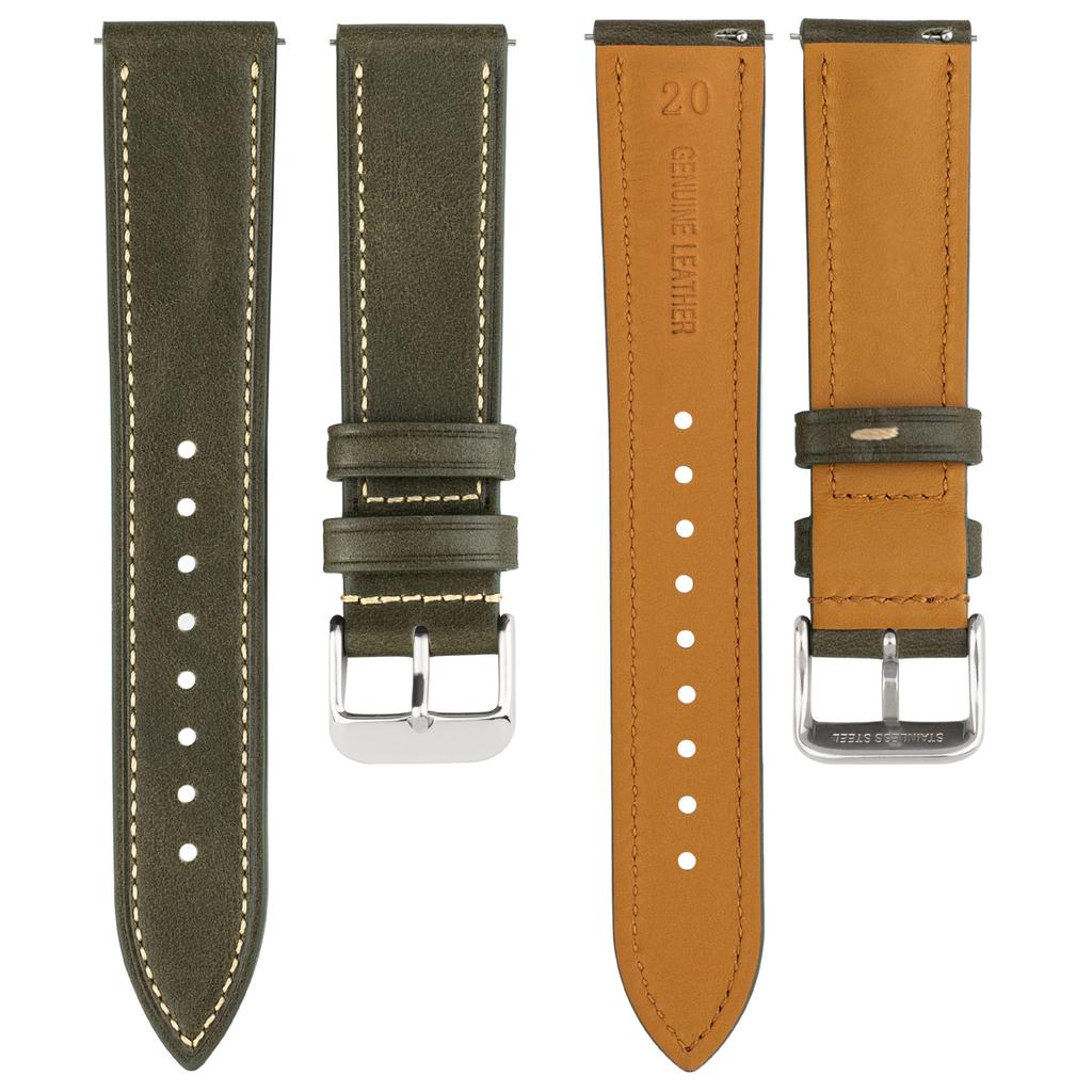 Leather Wristband 18202122Mm Oil Wax Leather Strap For Uawatc4 Pro Gt45