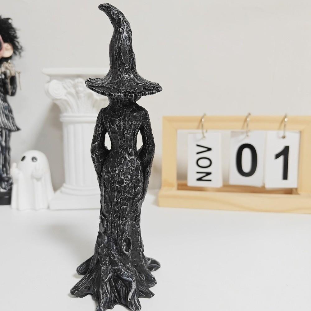 Gothic Halloween Witch Statue Black Halloween Party Decoration Witch Figurine Gifts  Haunted House