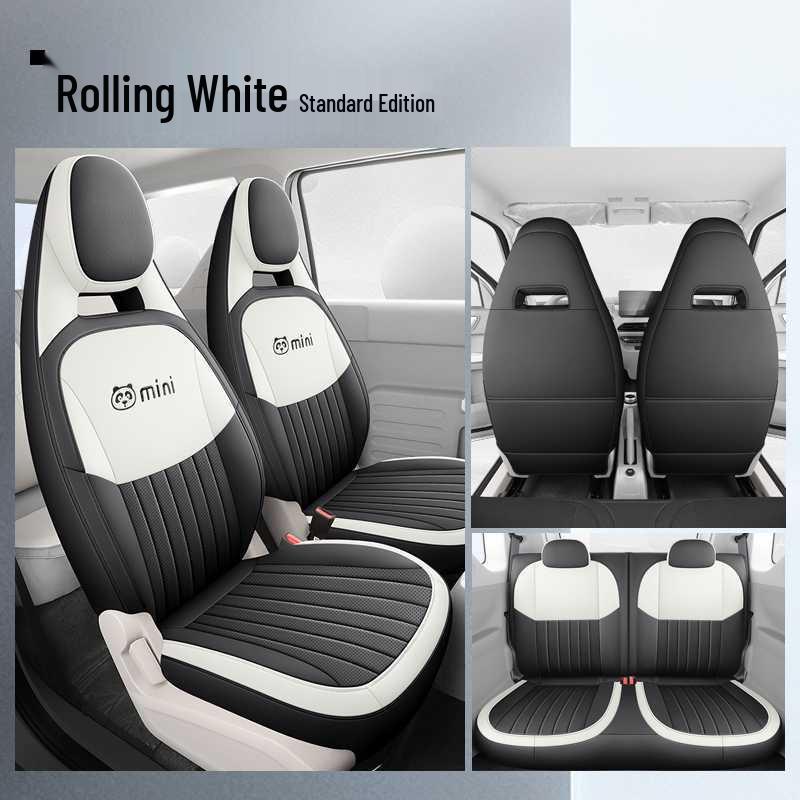 Applicable Panda Mini Leather Seat Cover - Full Coverage, All-Season Cushion, Fits 26/24 New Car Models