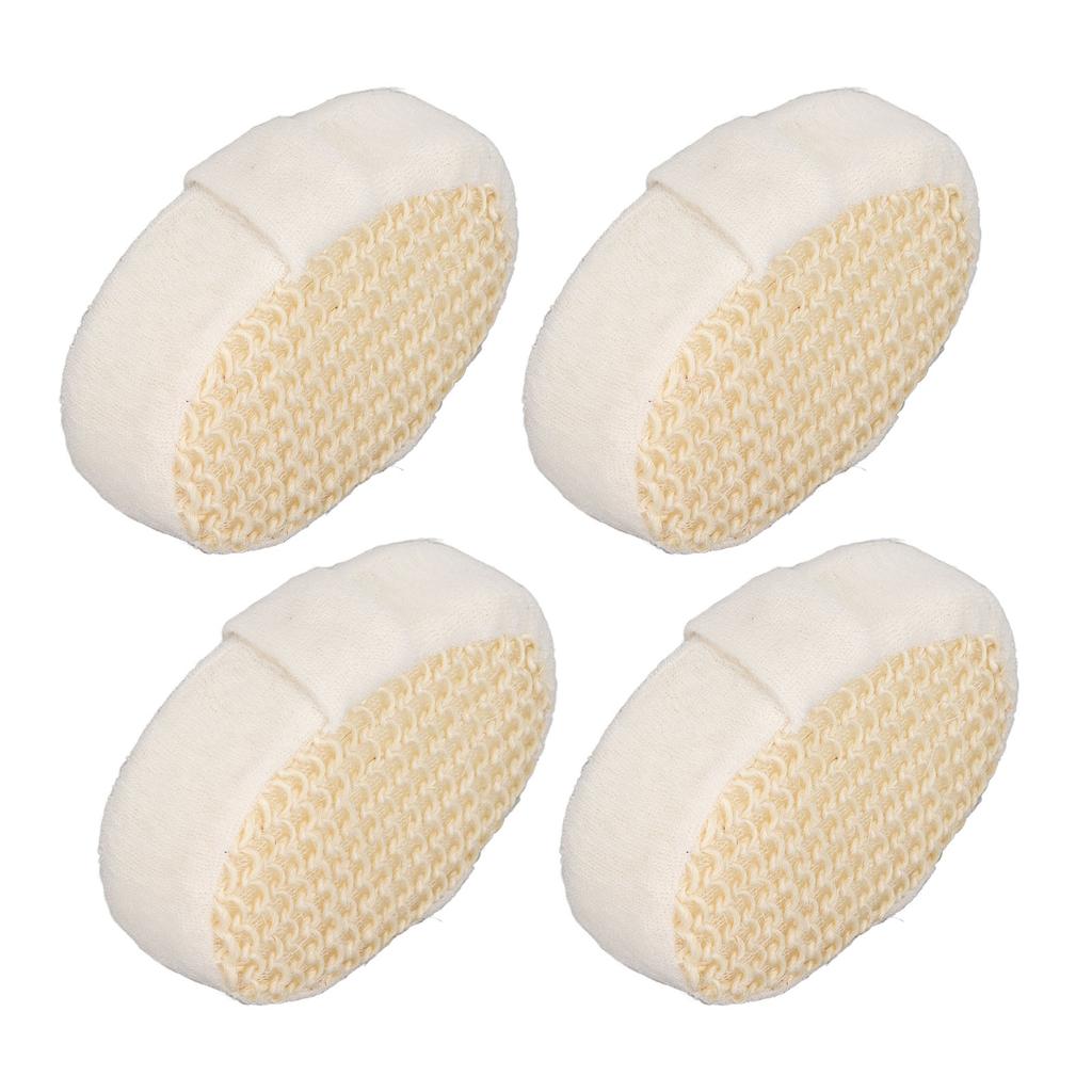 4Pcs Sisal Bath Sponge Exfoliating Easy Cleaning Quick Drying Exquisite Shower Sponge for Shower