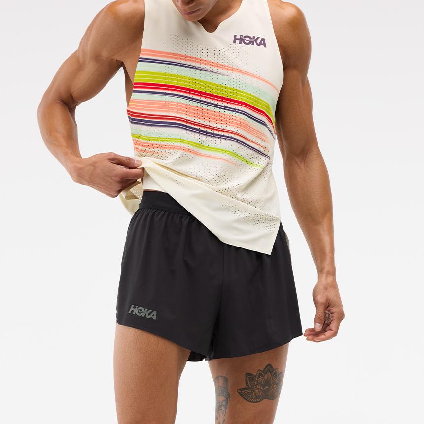 [hoka] Мужские спортивные шорты Hoka Race Day Split 1180455-BLK S