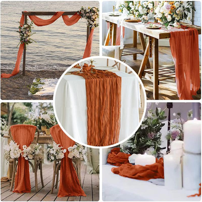 Свадебное украшение. Дорожка для обеденного стола. Легкая — фото 5