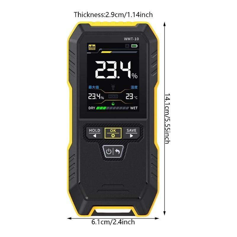 Wood Moisture Gauge Tester Analyzers With Quick Response Suitable For Construction Workers Hobbyists Dry Cargo Testing