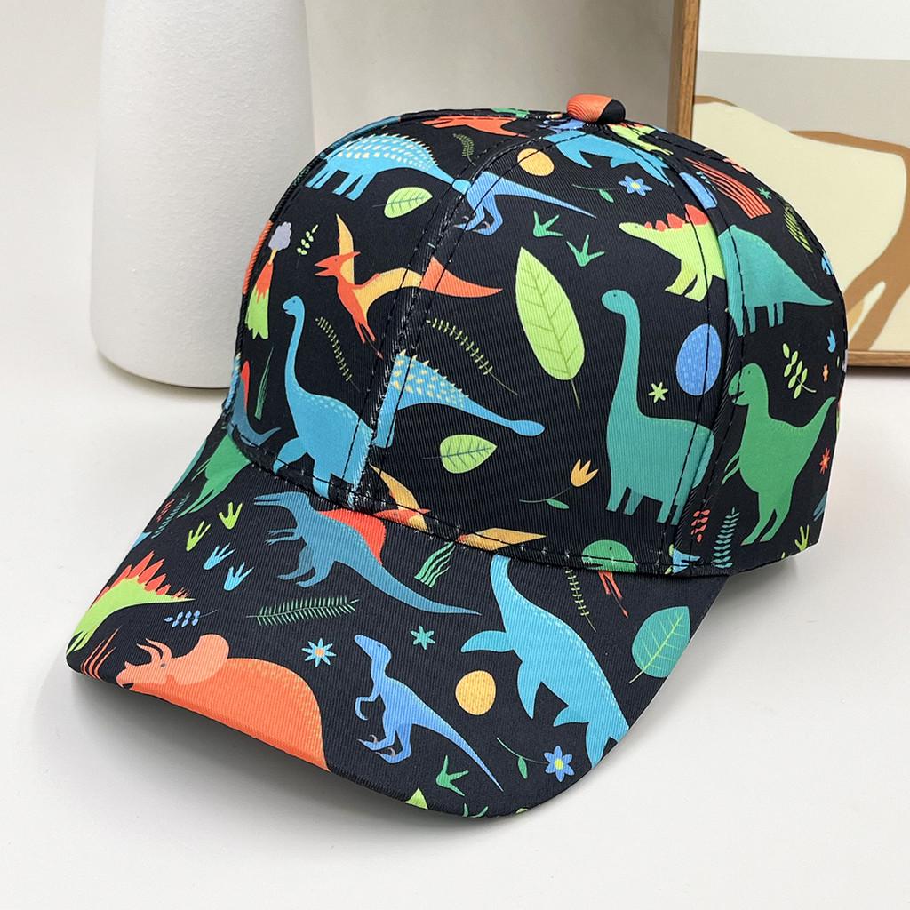 Cartoon Dinosaur Kids Baseball Cap With Sun Protection For Summer Outdoors