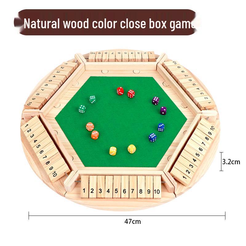 Multiplayer Wooden Number Flip Game: Interactive, Casual Fun for Kids and Adults
