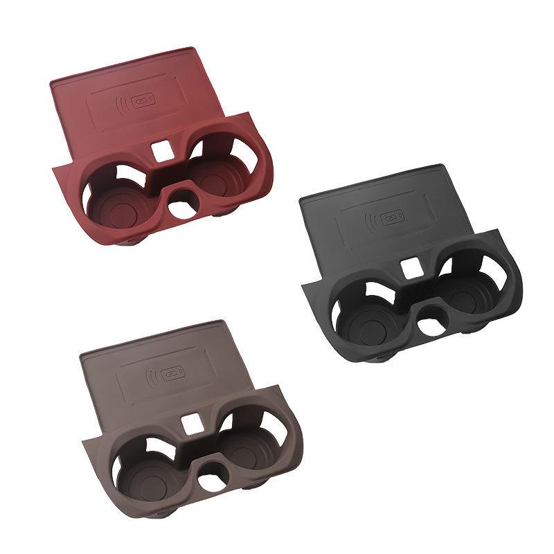 Wireless Charging Non-Slip Silicone Cup Holder Mat for BMW 3 & 5 Series (530li, 325li, 330li)