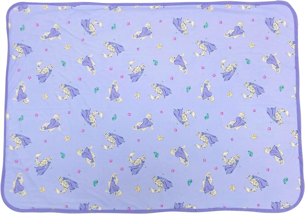 MORIPiLO Disney Rapunzel Cool Blanket, Summer Throw, 70x100cm, Purple, Disney Princess Character, by Morishita Makura