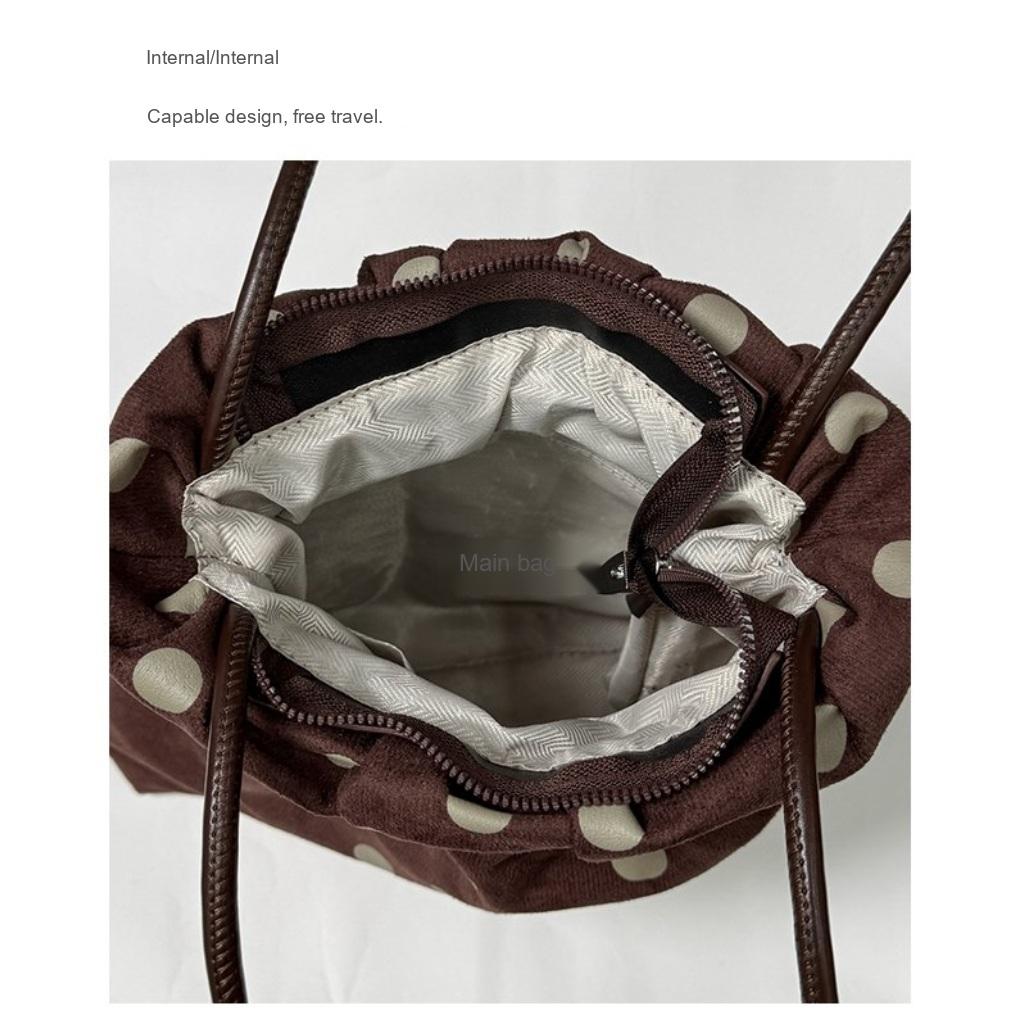Handbag Women Faux suede Drawstring Daily Commute