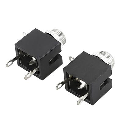 10Pcs 2.5/3.5Mm Pj301 Female Audio Connector 3 Pin Dip Headphone Jack Socket Mono Channel Pj-301M Pj301M Pj-201