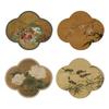 Vintage Absorbent Diatom Mud Tea Coaster: Non-slip Chinese Style Teacup Mat