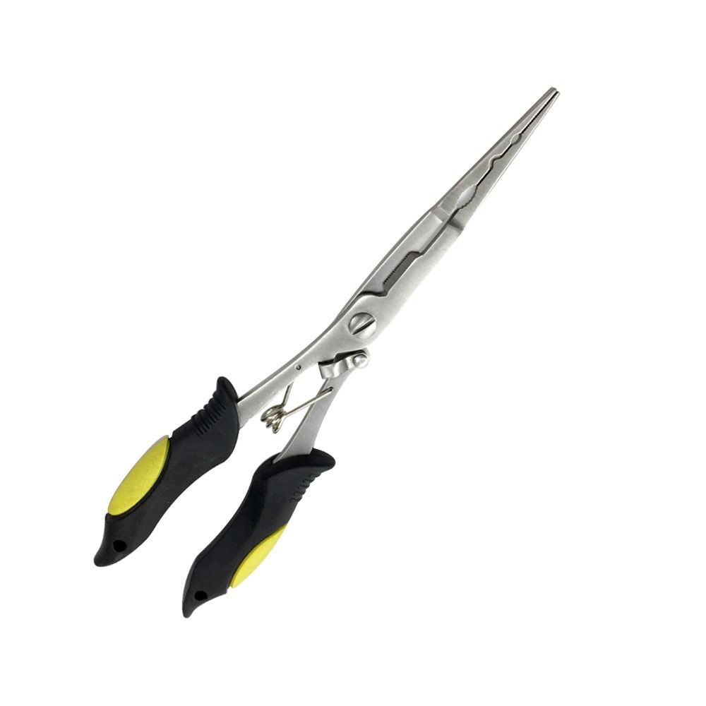 With Rubber Handle Steel Pliers Tongs Fishing Pliers Stainless Pliers Fish Mouth Pliers Hook