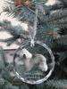Polish Lowland Sheepdog, PON - Crystal Bauble with a Photo, Dog Photo In Crystal, Personalized Christmas Tree Ornament by Art-Dog Brand