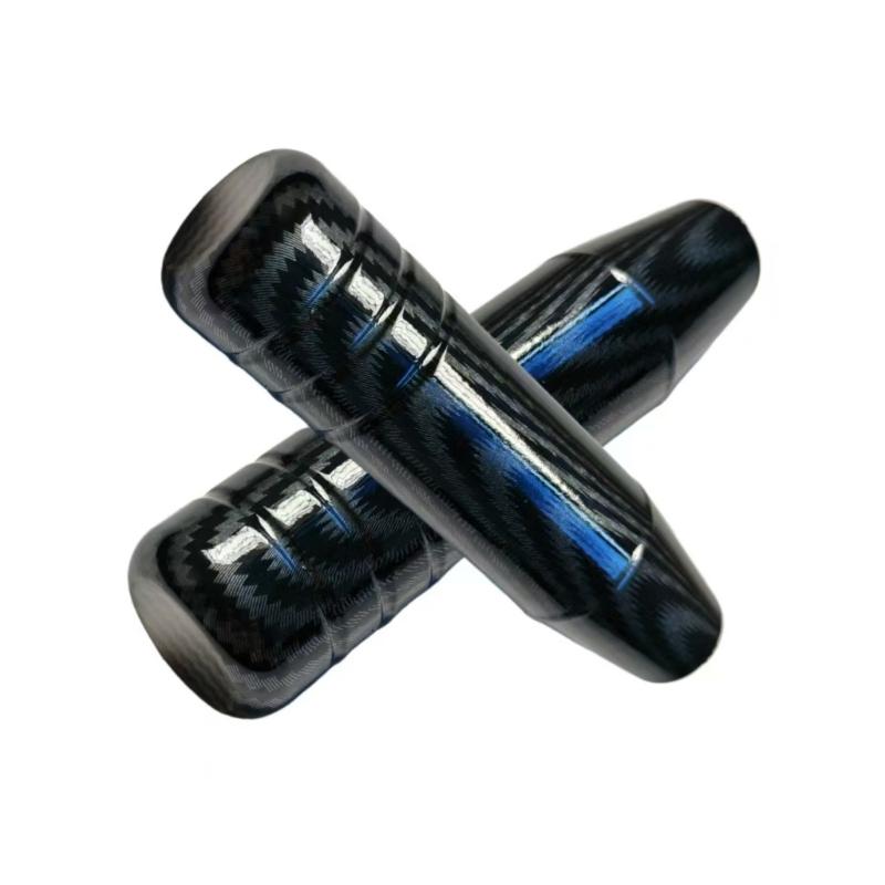 Ergonomic Manual Shifting Handle With Carbon Fiber Texture For Enhanced Comfort During Driving And Universal Vehicle Fitment Easy Installation