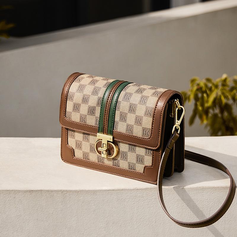 

Qiao Lady Bag Women s 2025 New Crossbody Bag for Moms Small Square Bag Single Shoulder Luxury High-end Monogram Women s Bag Long21.5CM、Wide7.5CM、