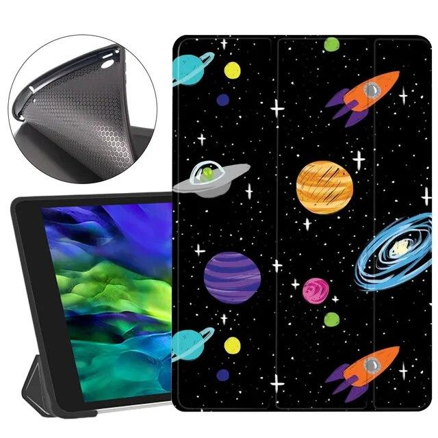 Space Dream Custodia morbida in silicone per iPad Air 4 2020 10.2 8a generazione Funda 7a Pro 11 2020 Mini 2 5 Air 3 5a 6a Coque