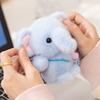 10-12Cm Cartoon Stuffed Animal Penguin Elephant Plushies Soft Toys Kawaii Small Capybara With Mini Bottle Charm Decoration