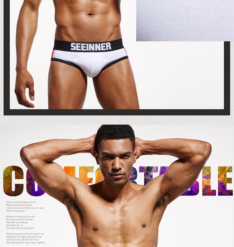 Men's Combed Cotton Triangle Underwear - Seeinner Collection