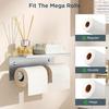 Stainless Steel Bathroom Paper Holder Wall Mount Toilet Roll Holder WC Paper Phone Storage Organizer Rack for Home Accessories