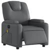 VidaXL Electric Reclining Massage Armchair, Relaxation Chair with Adjustable Backrest and Footrest, Seat of 3204426