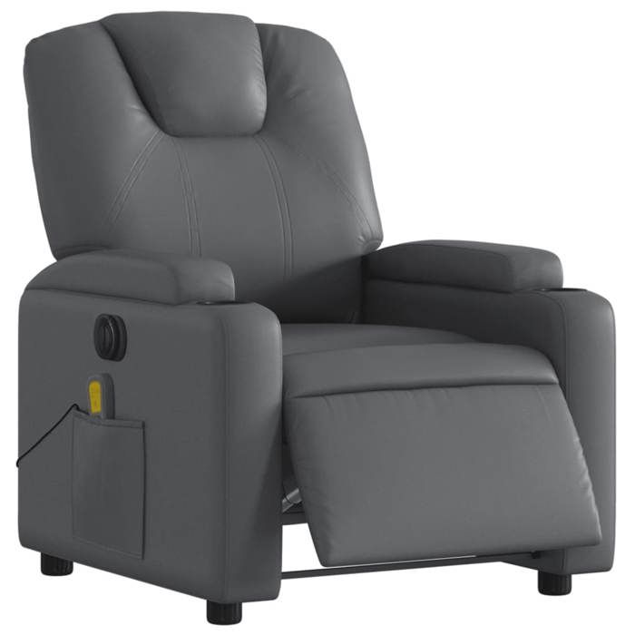VidaXL Fauteuil de Massage Inclinable Électrique, Chaise de Relaxation avec Dossier et Repose-pied Réglables, Siège de 3204426