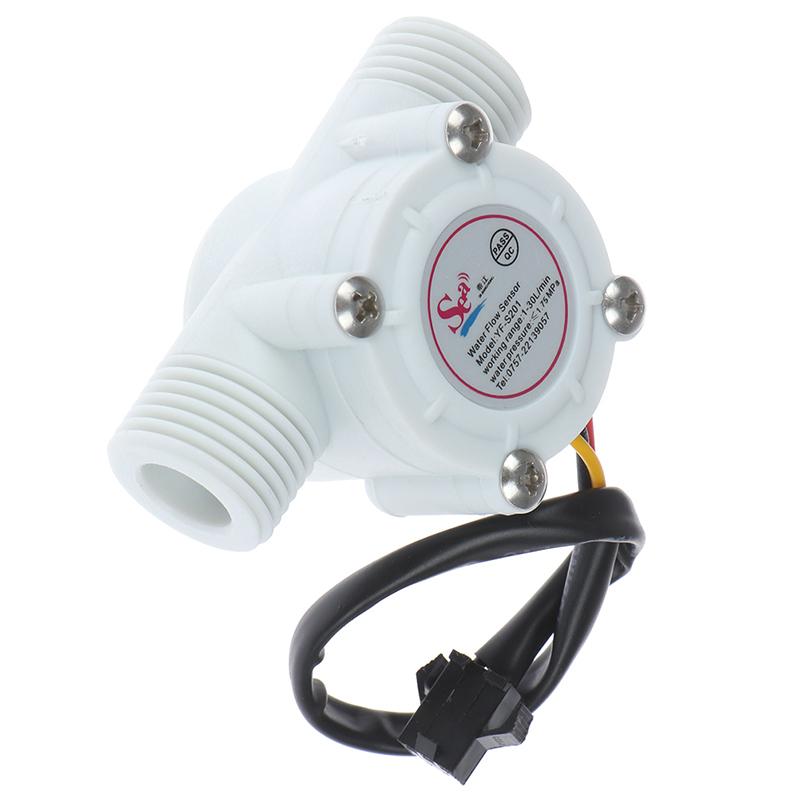1Pc 1/2'' Water Flow Sensor Control Effect Flowmeter Hall 1-30L/min for Arduino