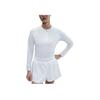 Court Advantage Dri-FIT Einfarbig Bequemes Langarm Tennis-Shirt Damen Oberteile Weiß FZ6738100