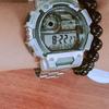 Casio Youth Series Round Dial Digital Retro Casual LCD Display Quartz Movement Stainless Steel Strap Men watches Gray AE-1400WHD-1