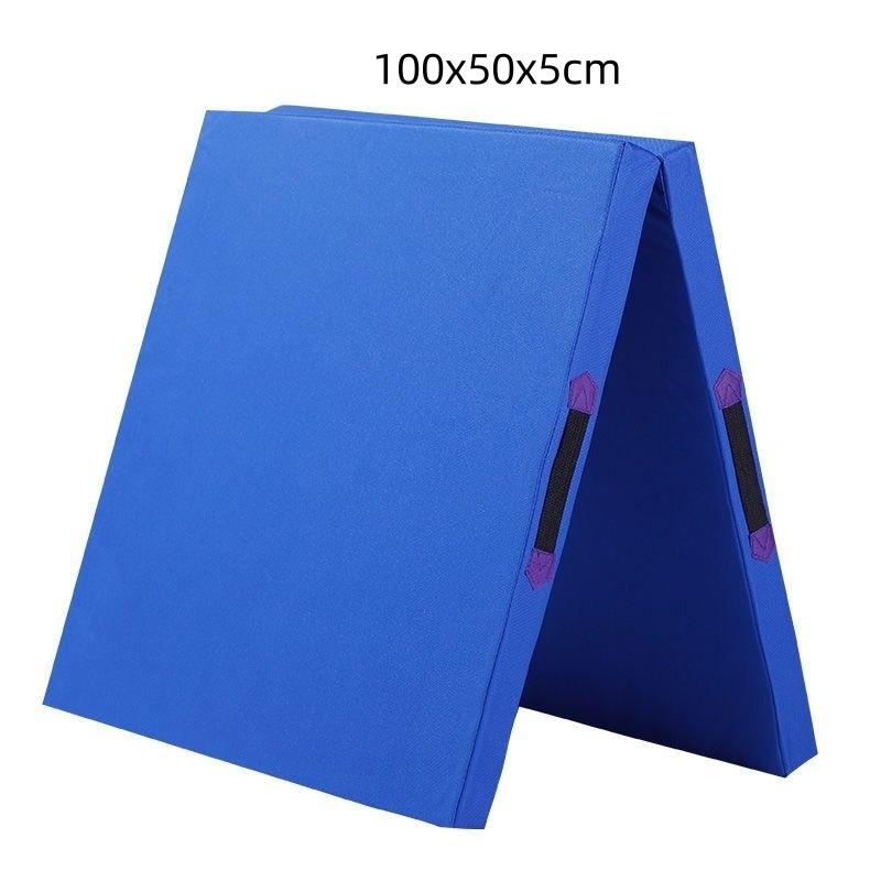 50MM Portable Anti Slip Foam Gymnastic Mat Leather Yoga Gymnastic Tumbling Mattress Gym Mat Foldable Exercise Mat
