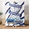 1pc birmingham city f.c. Blanket with Custom Name, Gift, for Men and Women, Soft Blanket, Good for Sofa Bed Couch Travel, Lightweight Flannel Blanket
