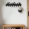 Animal Shape Wall Mount Hook Strong Metal Materials Ideal For Hanging Coat Towels Bags Home Or Workplaces Organization