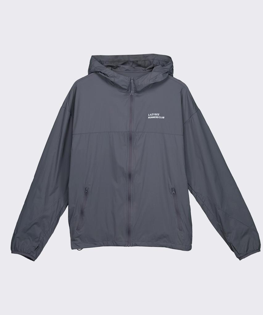 Lazybee [Summer] Ultralight Packable Air Glide Reflect Windbreaker Jacket W Charcoal