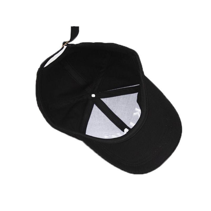 Premium Black Queen/king Baseball Cap With Hip Hop Letter Print For Couples
