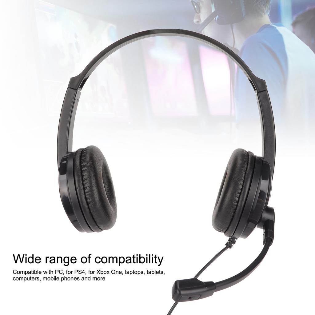 Zestaw słuchawkowy gamingowy PC‑3033 Miękkie nauszniki Wielofunkcyjne 3,5 mm Surround Stereo Słuchawki gamingowe na PC Laptop Słuchawki gamingowe