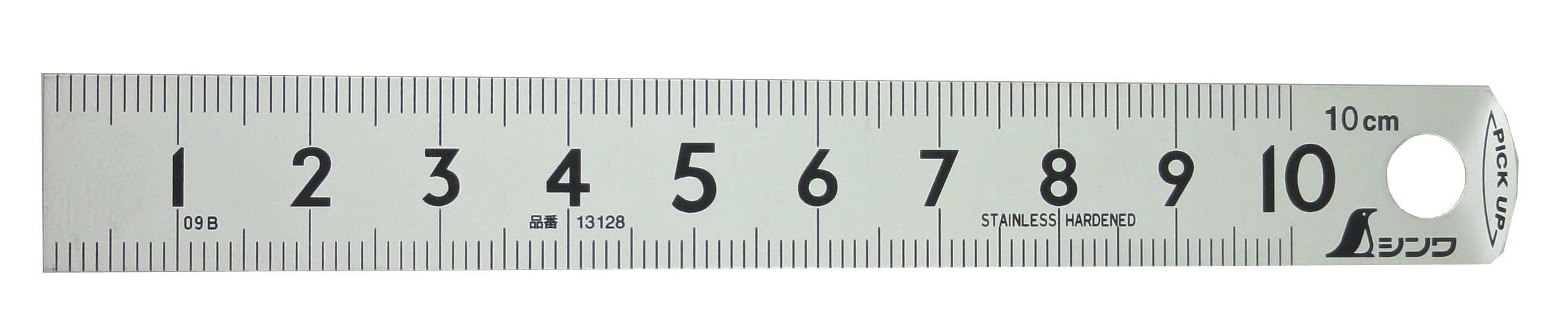 

Shinwa Sokutei Pickup Scale Silver см Верхній і нижній ряди дисплея 1 мм Крок 10 см 13128 сірий колір