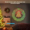 9.9ft Smart Curtain Lights Music Dynamic 400LEDs DIY Text Graffiti Displays String Lights Halloween Christmas Lighting Decor